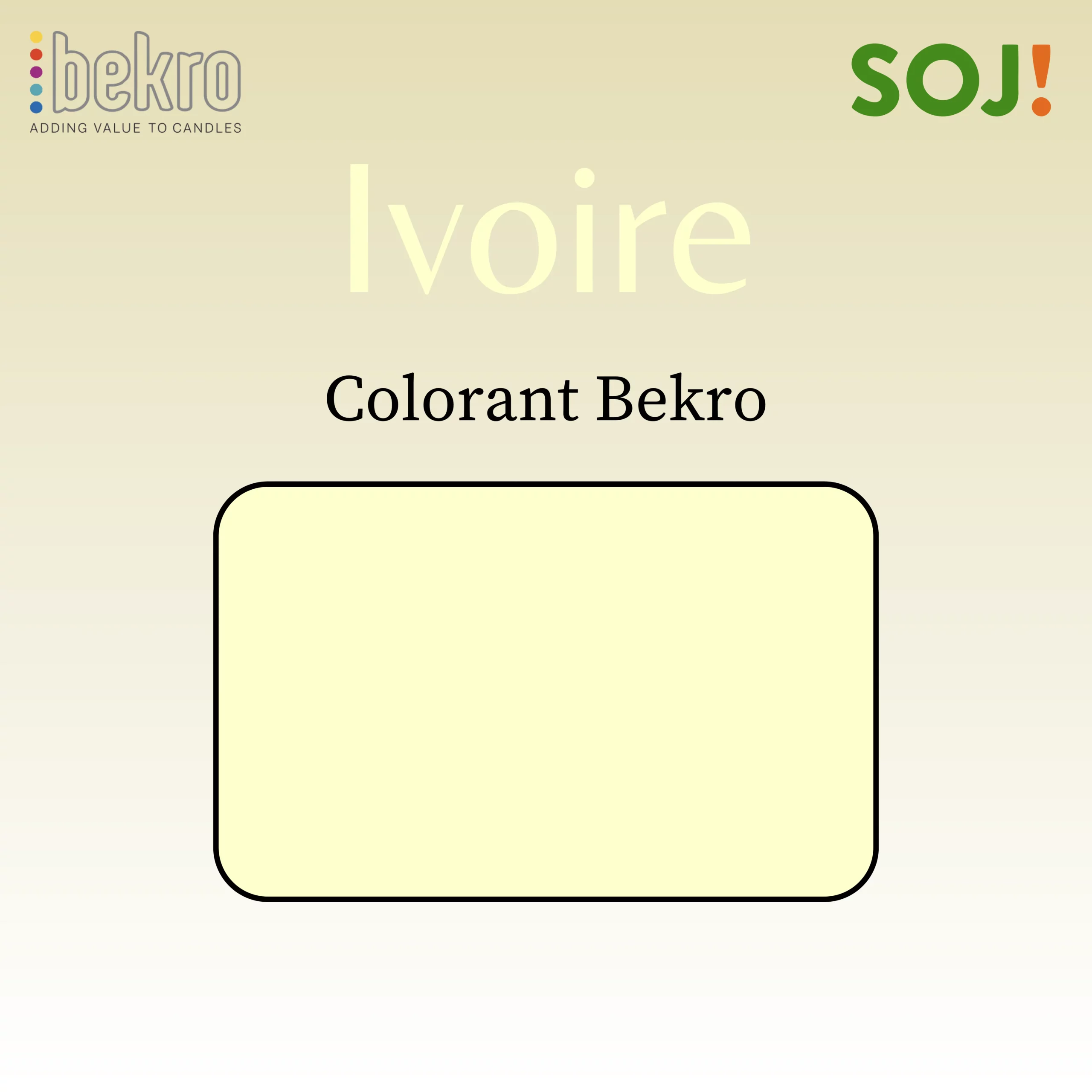 Colorant ivoire pour bougies – BEKRO