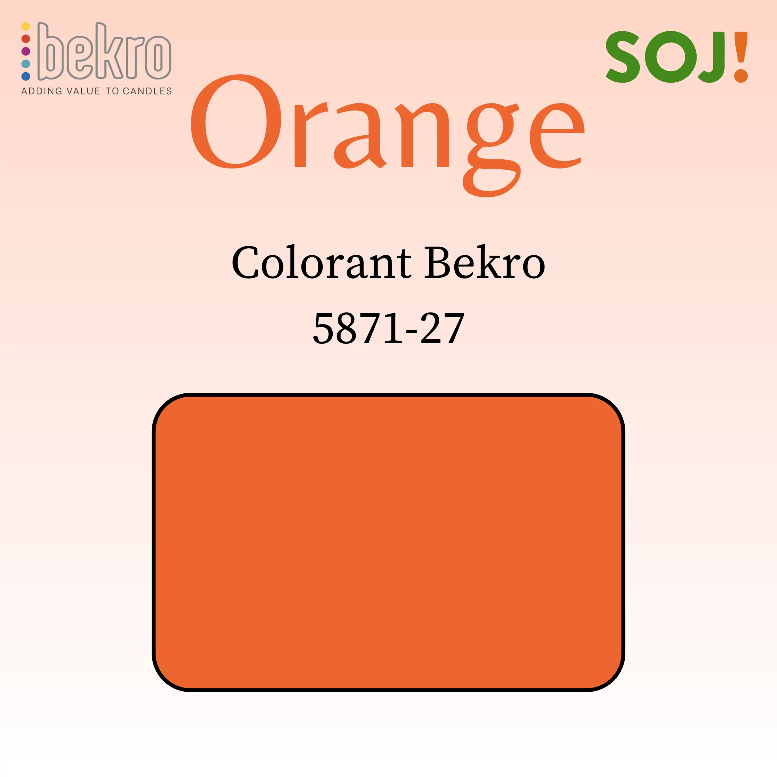 Colorant orange pour bougies – BEKRO
