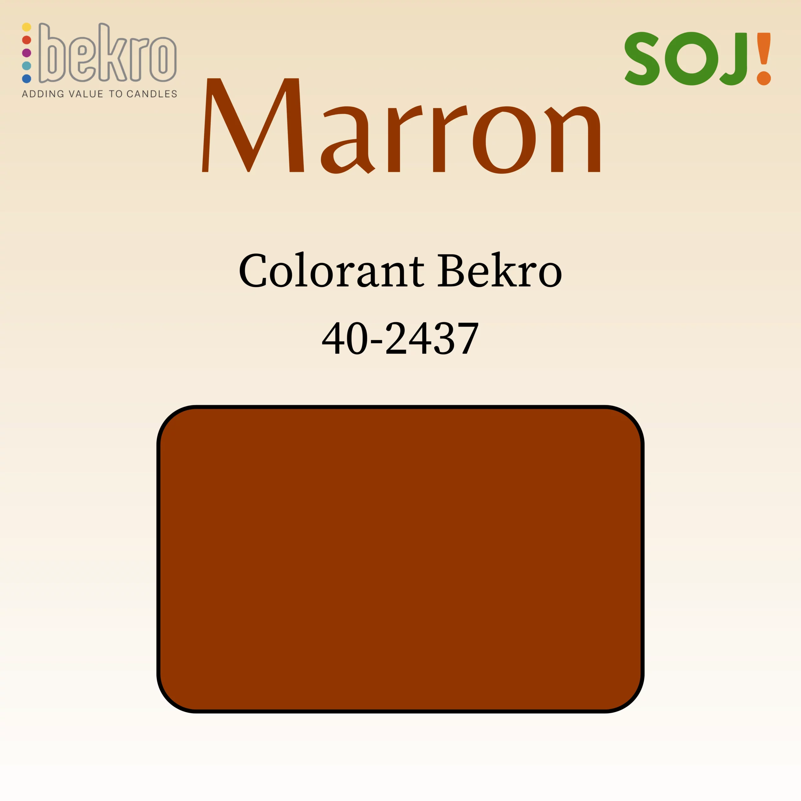 Colorant marron pour bougies – BEKRO