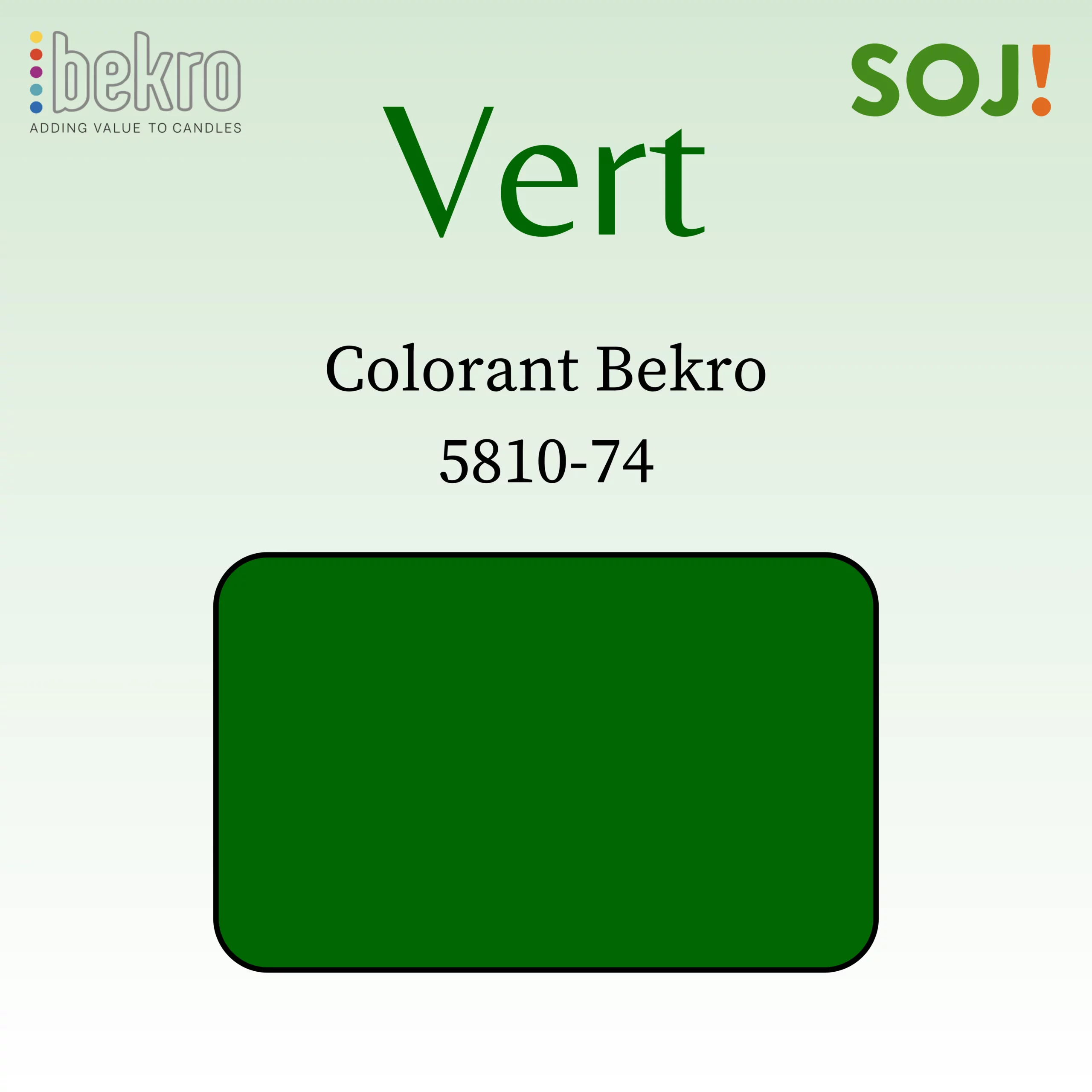 Colorant vert pour bougies – BEKRO