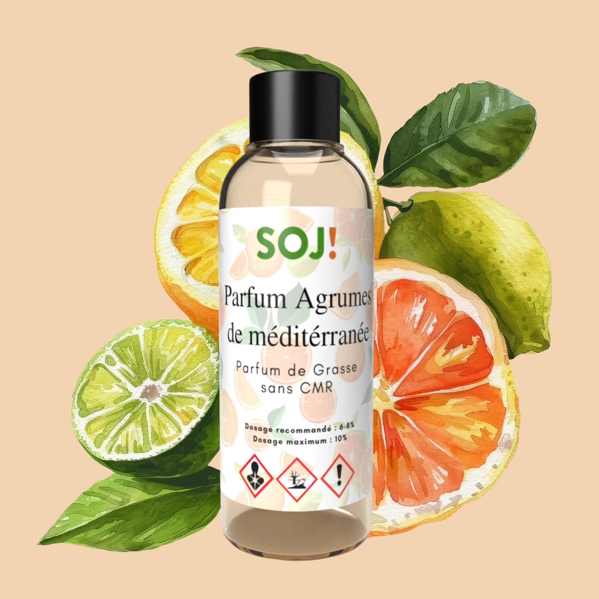 Parfum pour bougies – Agrumes de Méditerranée