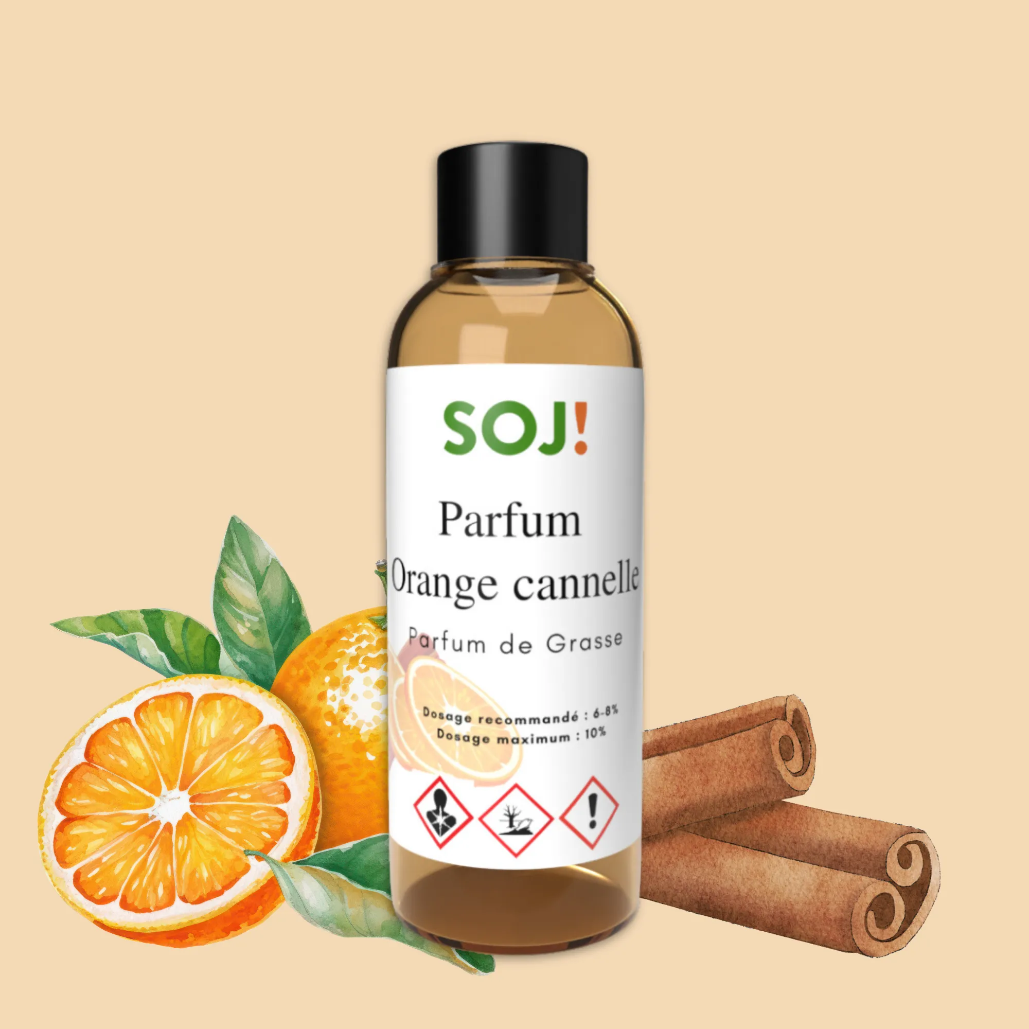 Parfum pour bougies – Orange cannelle