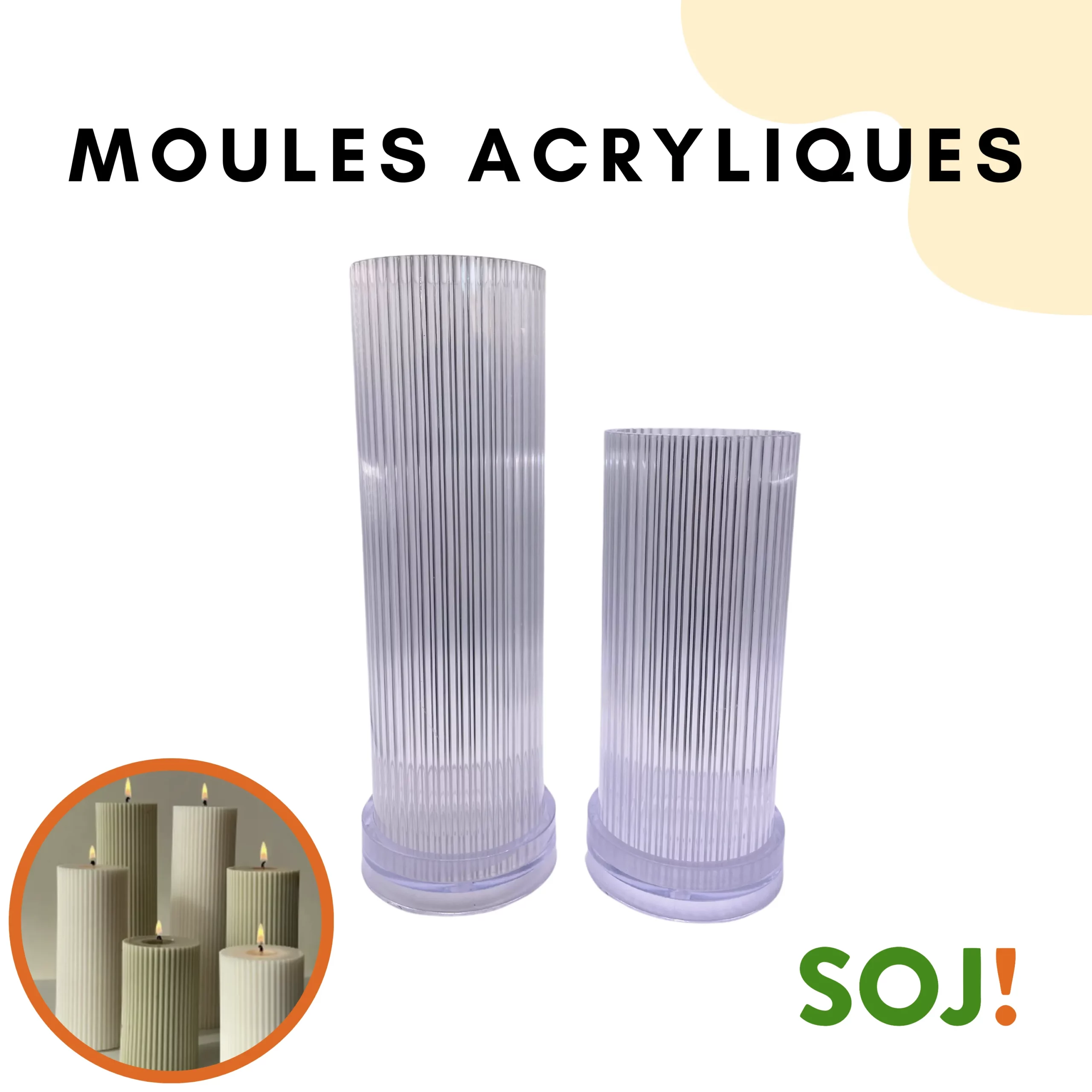 Moule bougie Flocon de neige