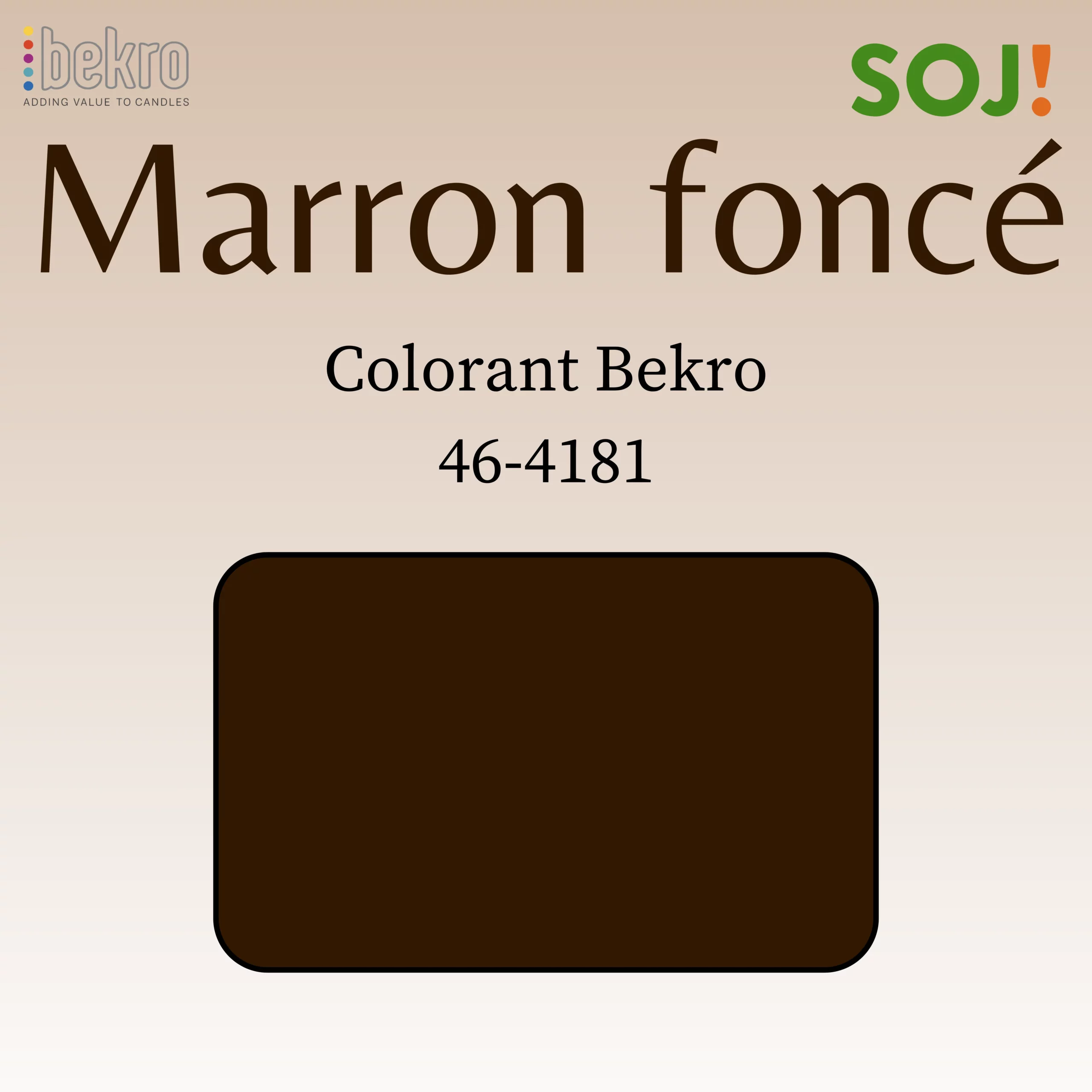 Colorant marron foncé pour bougies – BEKRO