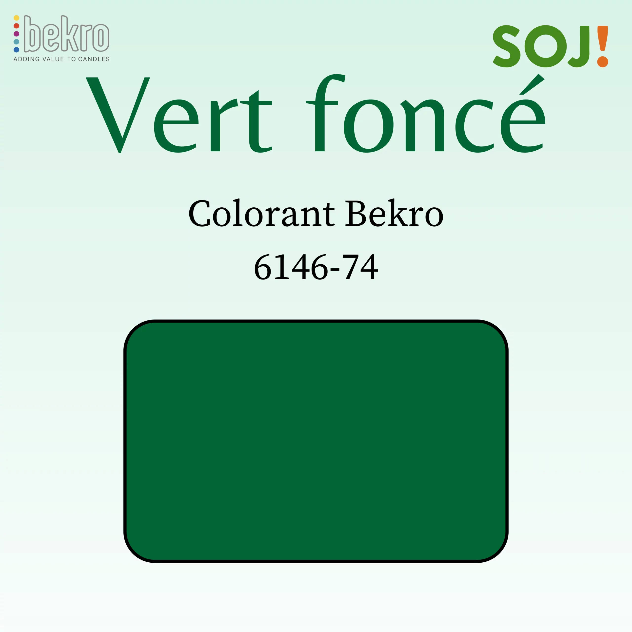 Colorant vert foncé pour bougies – BEKRO