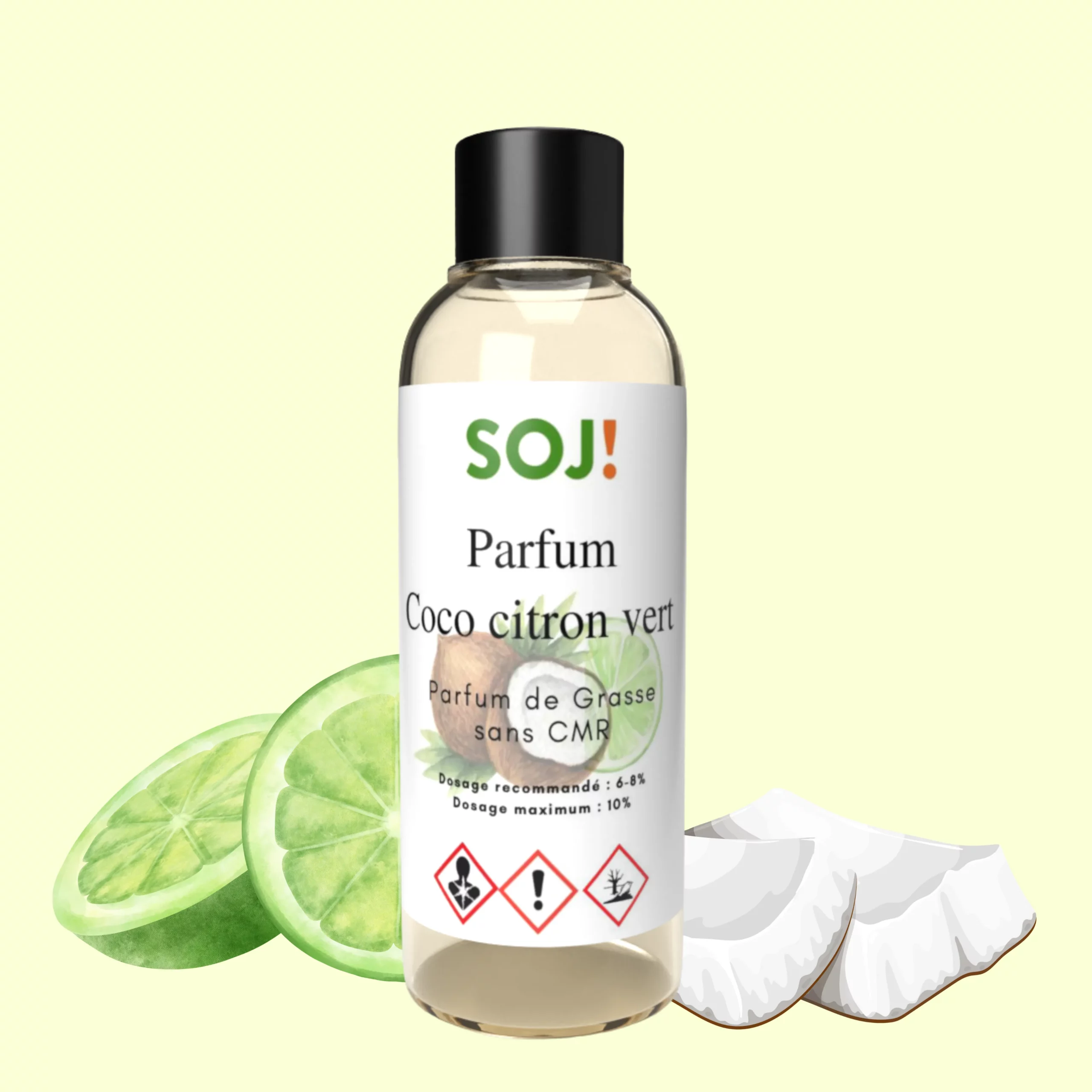 Parfum pour bougies – Coco citron vert