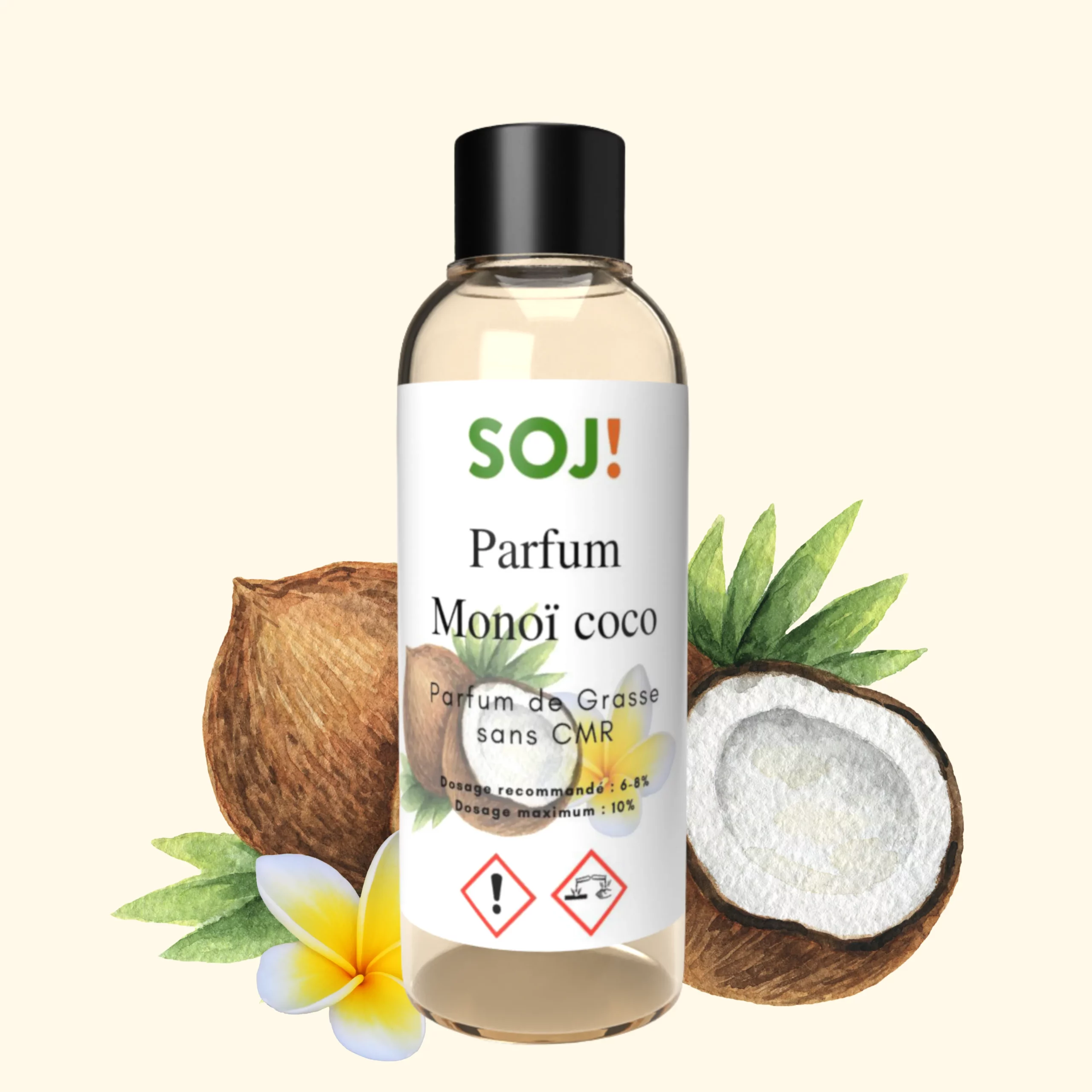 Parfum pour bougies – Monoï coco