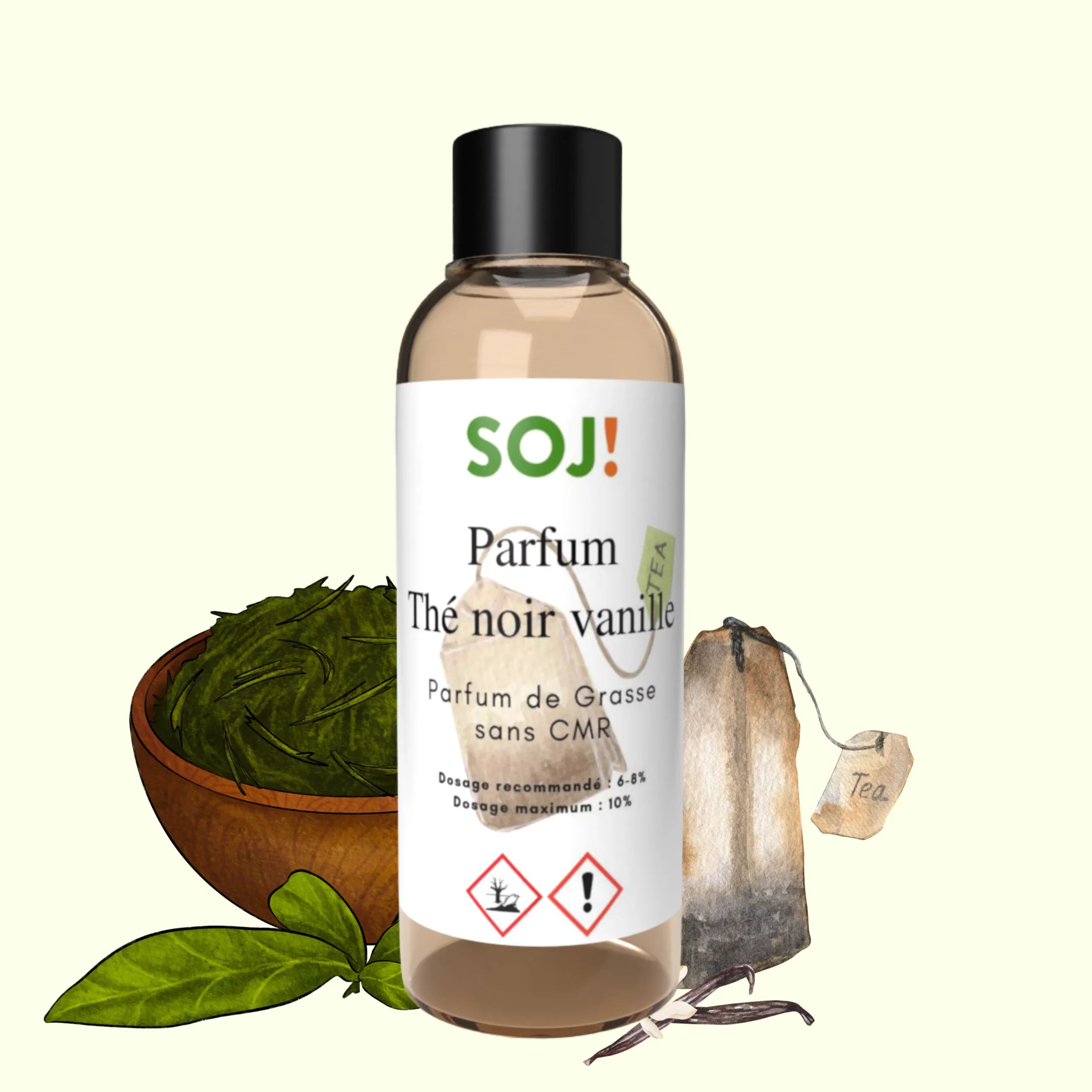 Parfum pour bougies – Thé noir vanille