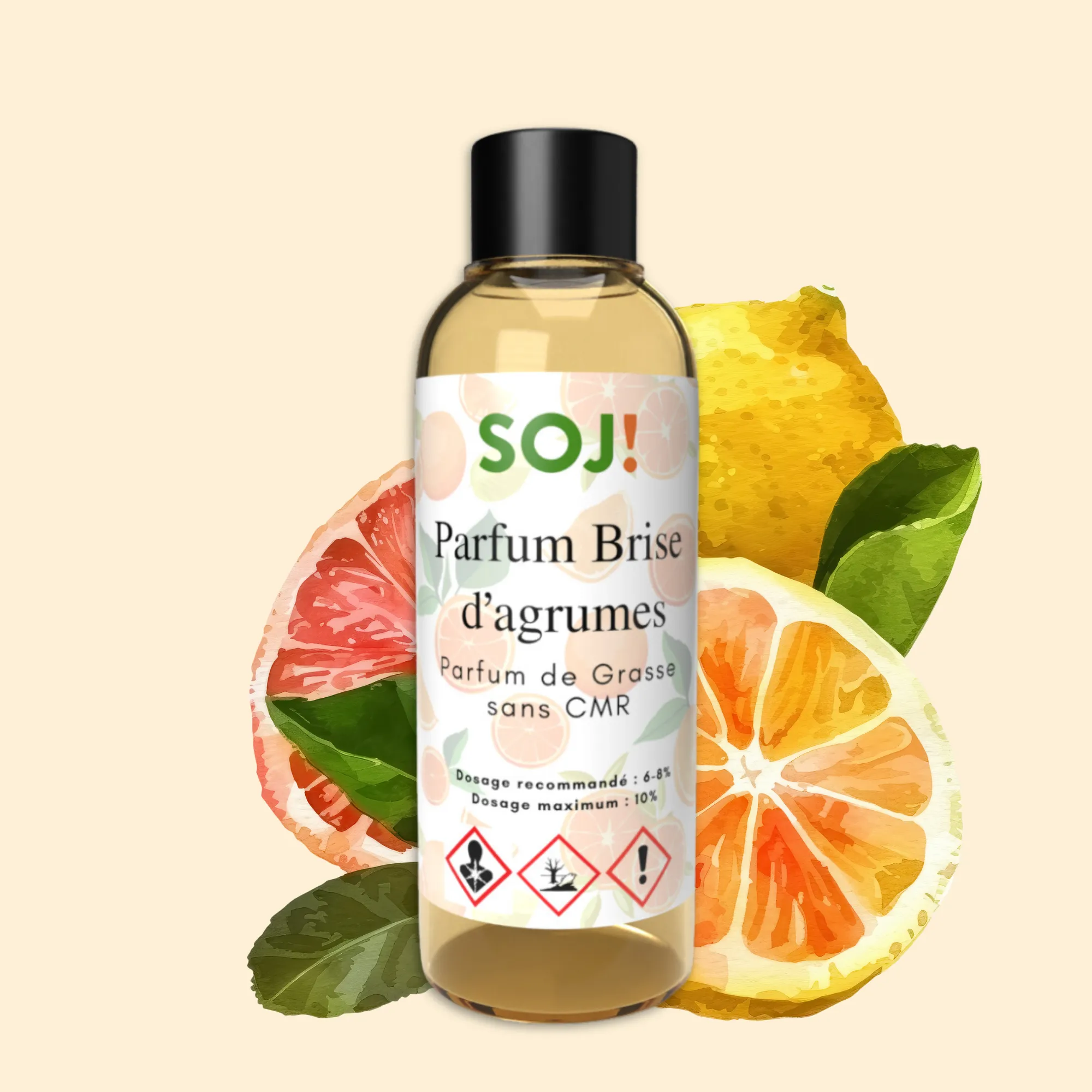 Parfum pour bougies – Brise d'agrumes