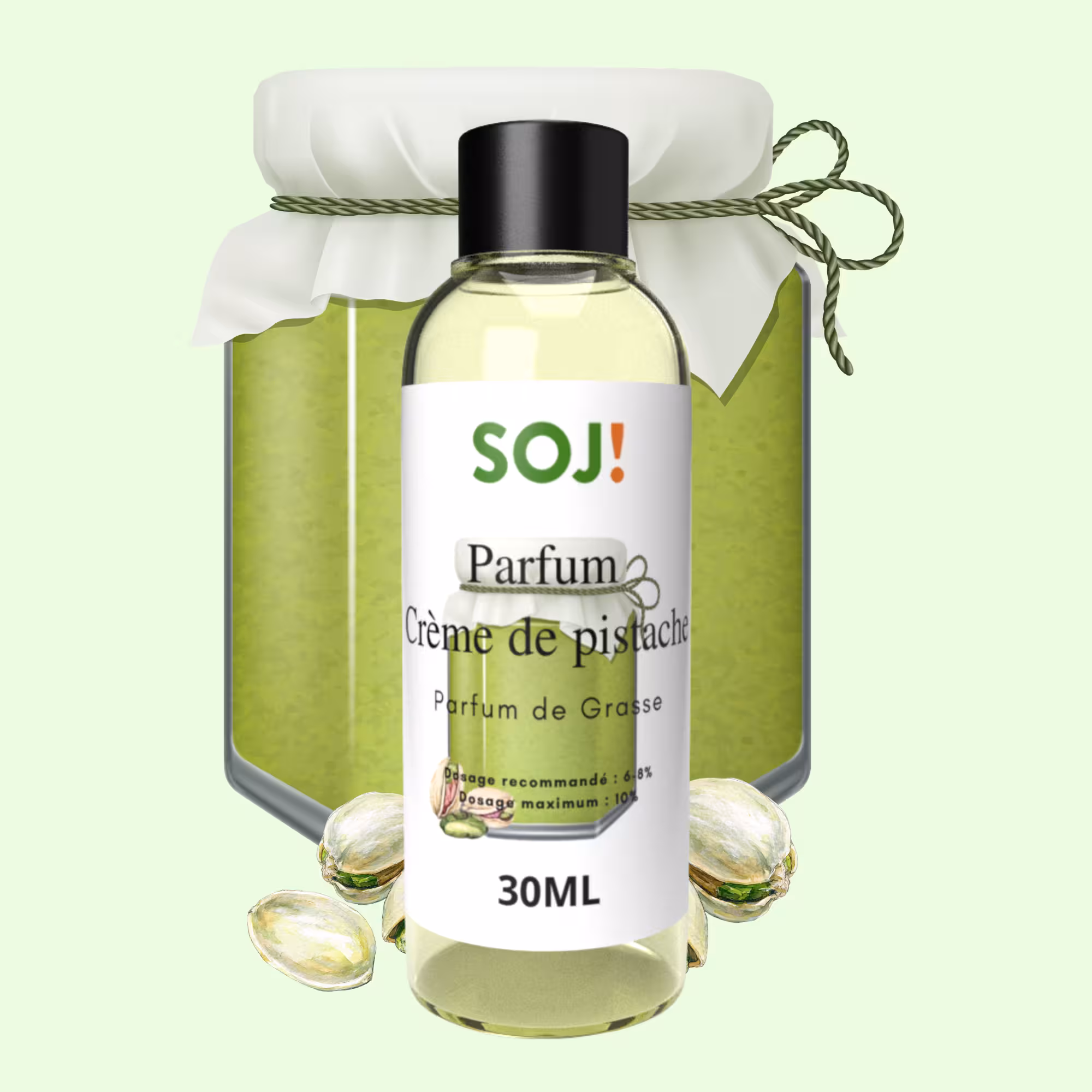 Parfum pour bougies – Crème de pistache