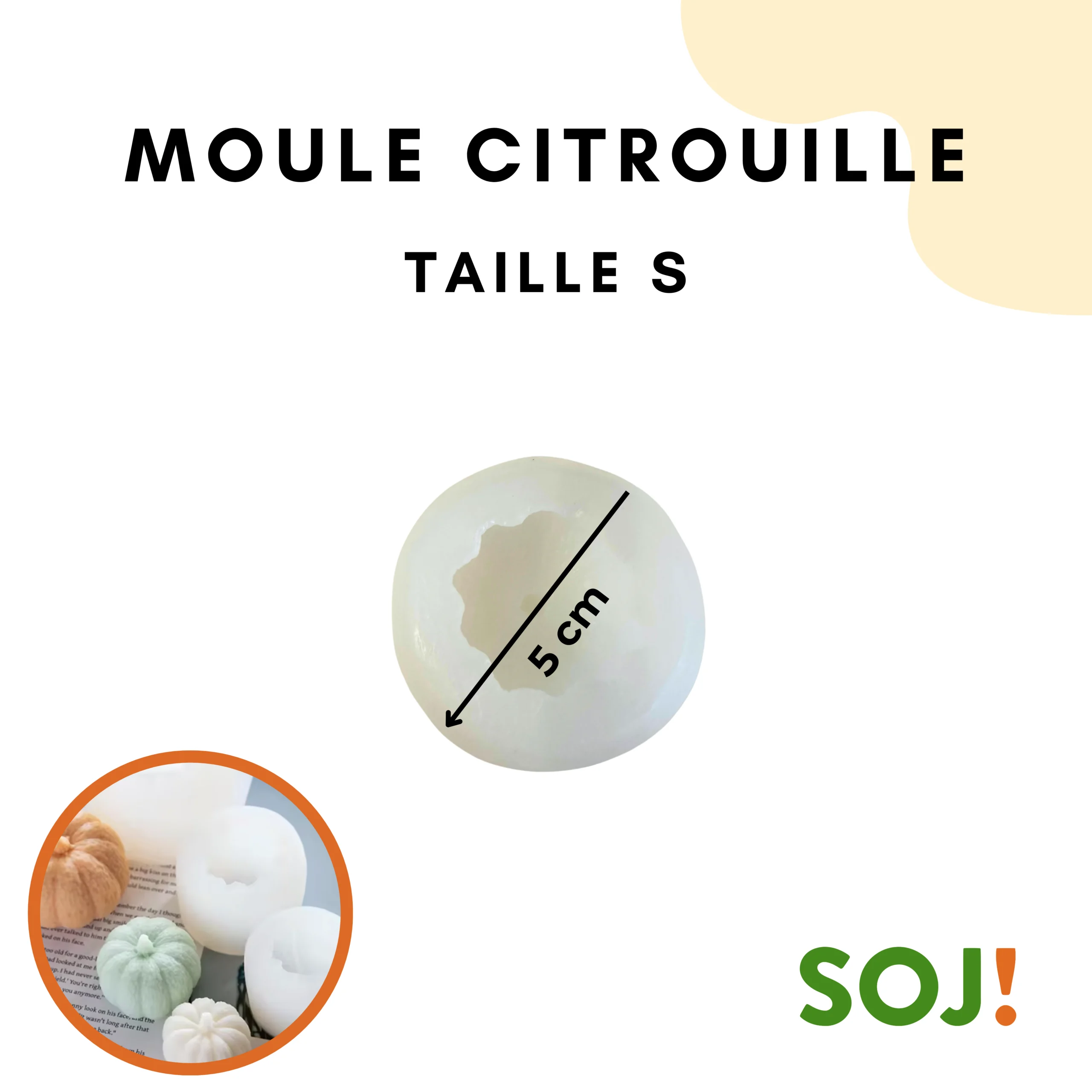 Moule bougie citrouille