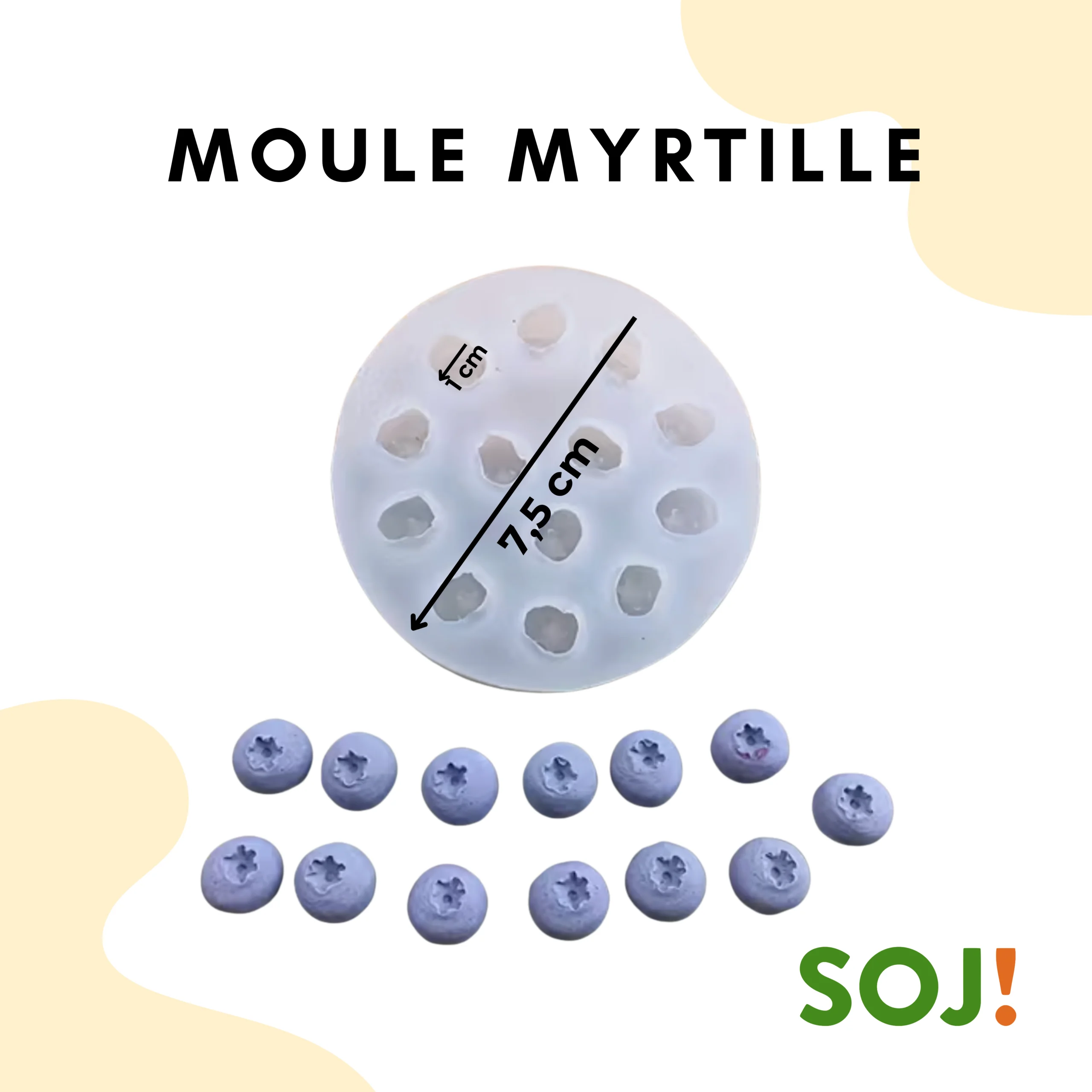 Moule bougie myrtilles