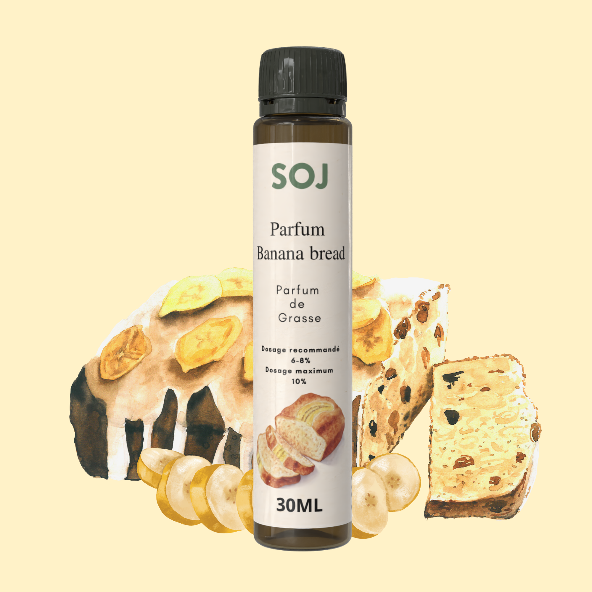 Parfum pour bougies – Banana bread
