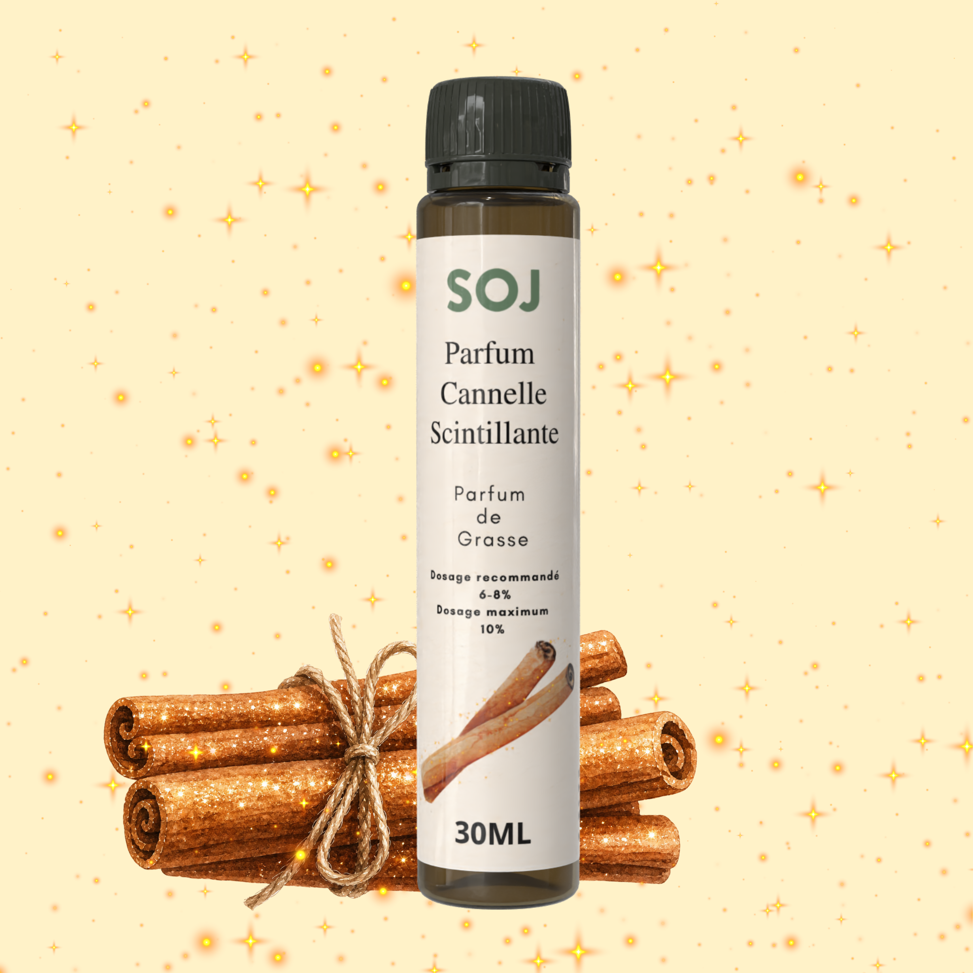Parfum pour bougies – Cannelle scintillante