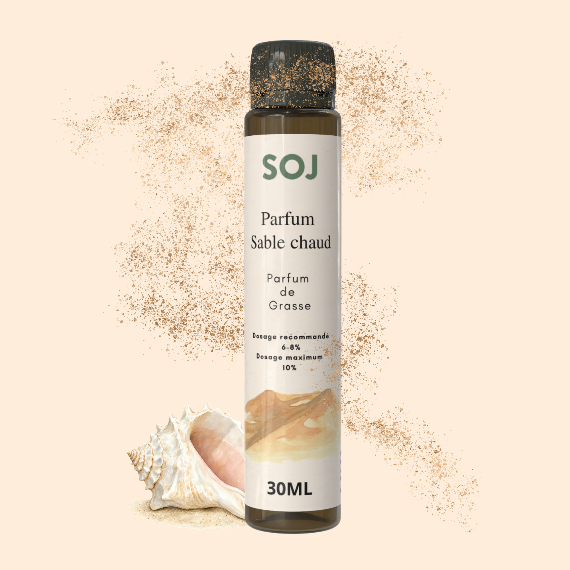Parfum pour bougies – Sable chaud