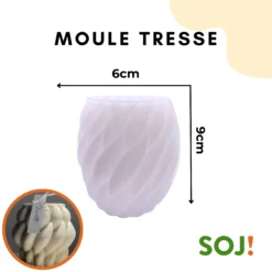 Moule bougie tressée