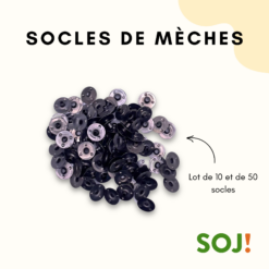Socles en métal pour mèches