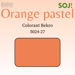Colorant orange pastel pour bougies - BEKRO